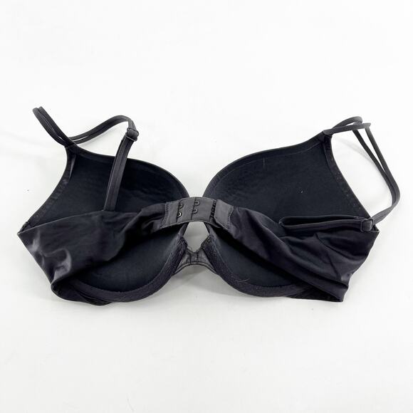 Victoria's Secret Women's Dark Gray Racerback Mesh Very Sexy Push Up Bra 32D - Picture 2 of 3